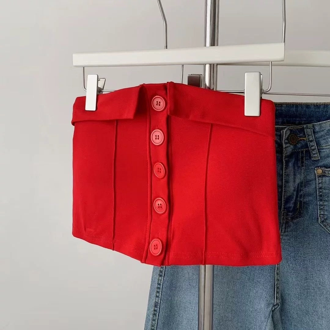 Snap Tube Built-In Bra Top